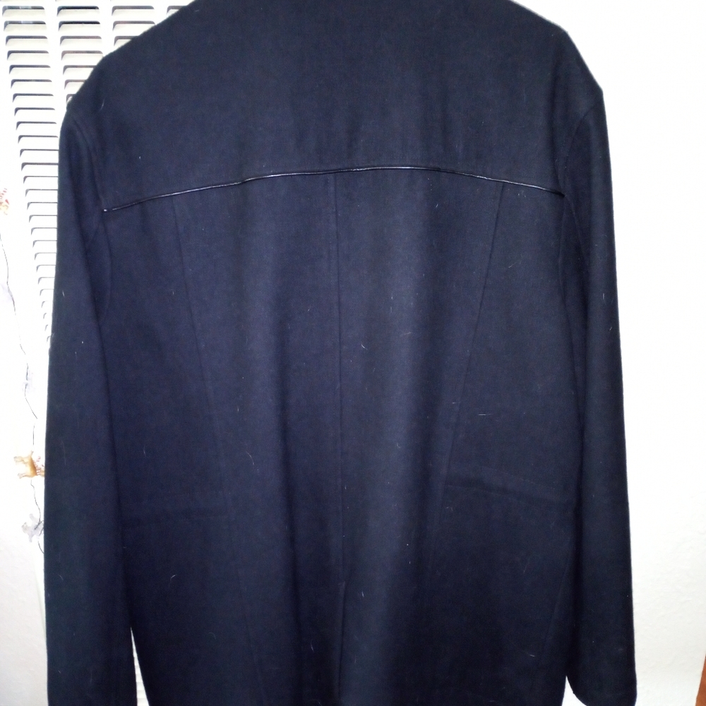 Perry Ellis Shell Wool Zip Up Button Jacket - image 8